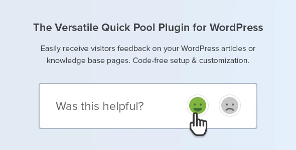 Helpful – Article Feedback Plugin for WordPress
